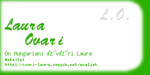 laura ovari business card